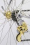 Rear derailleur C record first generation with Arabesque engraved details
