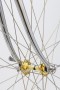 Super Record hub gold plated, new chromed in fork