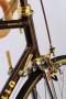 Headset and shifters gold plated in contrast with Marrakesh brown