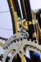 Front derailleur with gold clamp and chainring 50Th