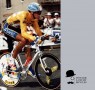 Miguel Indurain ridding a bicycle likePinarello Banesto Time Trial Miguel Indurain Tour de Romandie in 1992.
